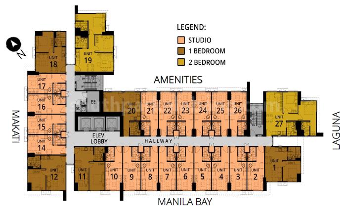 Avida Towers Altura Typical Floor Plan (Tower 2)
